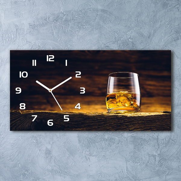 Moderne wanduhr Bourbon im Glas