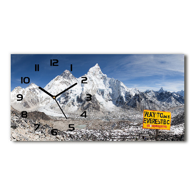 Moderne wanduhr Mount Everest