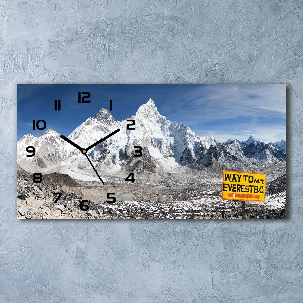 Moderne wanduhr Mount Everest