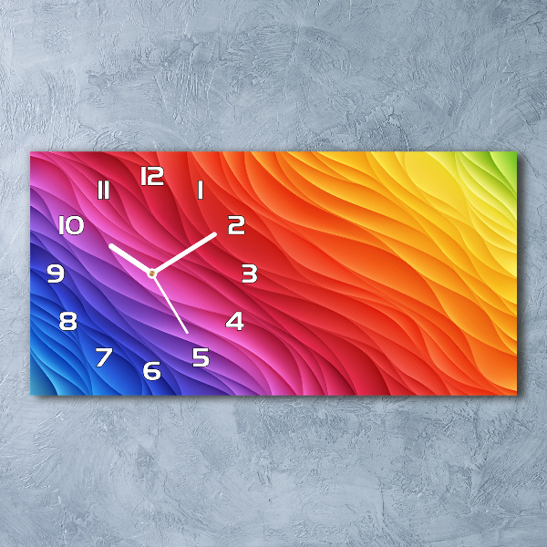 Glasuhr Bunte Wellen