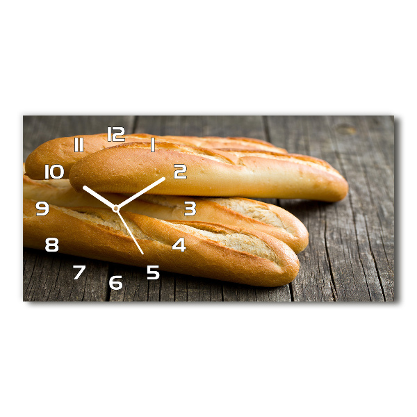 Horizontale Uhr Baguettes