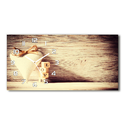 Horizontale Uhr Liebe