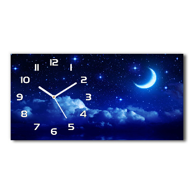 Moderne wanduhr Der Himmel bei Nacht