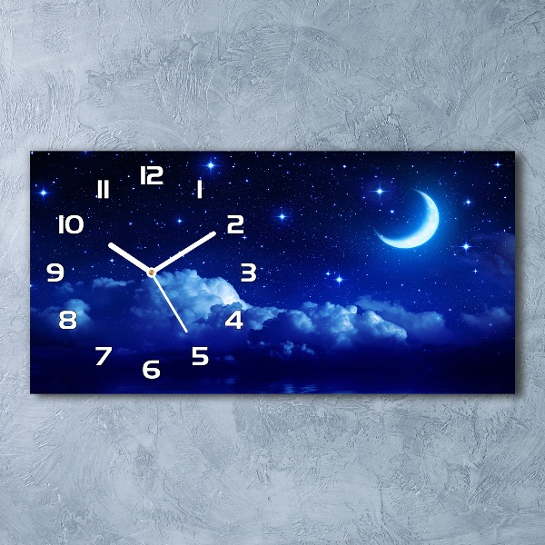 Moderne wanduhr Der Himmel bei Nacht