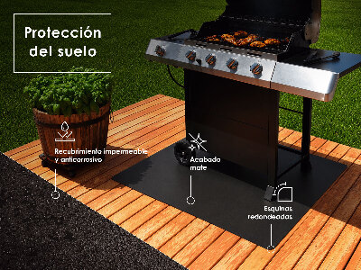 Grillunterlage Halbovale 80x90 cm