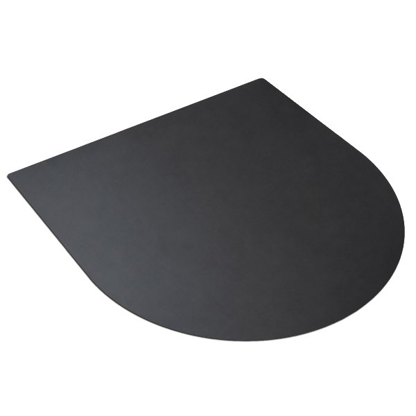 Grillschutzmatte in semiovaler Form 80x70 cm