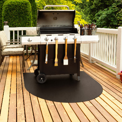 Grillmatte Bodenschutz Semiovale 100x100 cm