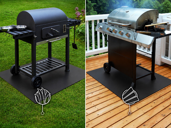 Grillschutzmatte Rechteckige 100x70 cm