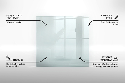 Bodenplatte Glas für Ofen rechteckig transparent