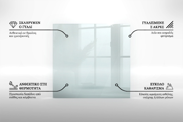 Bodenplatte Glas für Ofen rechteckig transparent