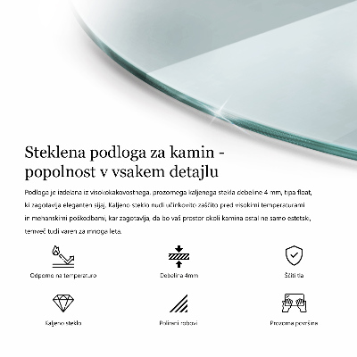 Kamin Glasplatte transparentes quartal