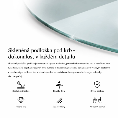 Kamin Glasplatte transparentes quartal