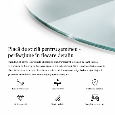 Kamin Glasplatte transparentes quartal