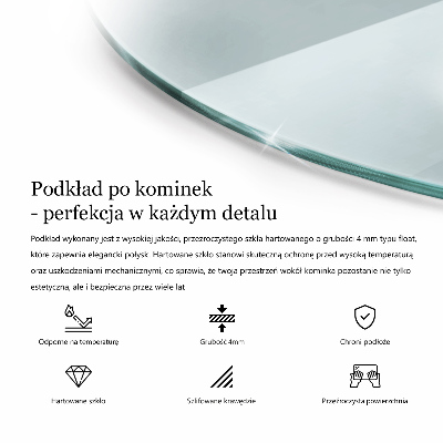 Kamin Glasplatte transparentes quartal