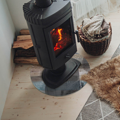 Runde Glasbodenplatte Kamin Plattenfarben in verschiedenen Farbtönen