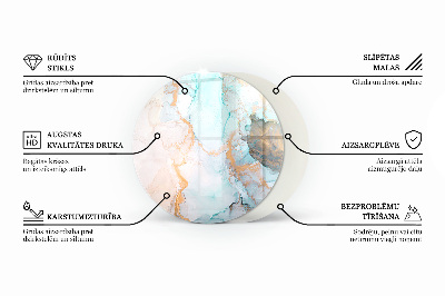 Runde Glasbodenplatte Kamin Natürliche Holzmaserung