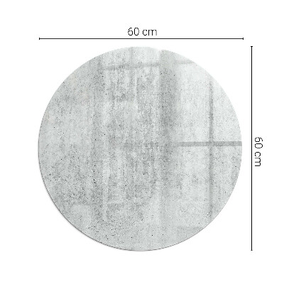 Runde Glasbodenplatte Kamin Rohbetonstruktur