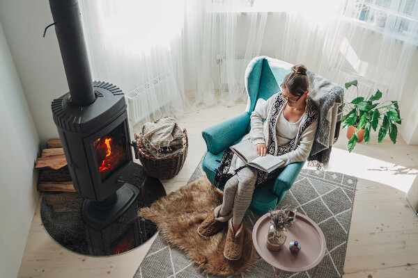 Runde Funkenschutzplatte aus Glas Steinstrukturmuster