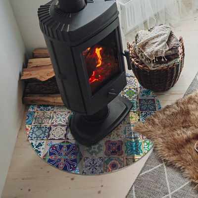 Runde Glasbodenplatte Kamin Mosaik-Dekorationsmuster