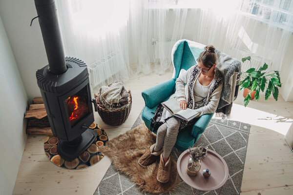 Runde Funkenschutzplatte aus Glas Schachtel mit Holzrahmen