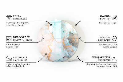 Runde Glasbodenplatte Kamin Hellcremefarben