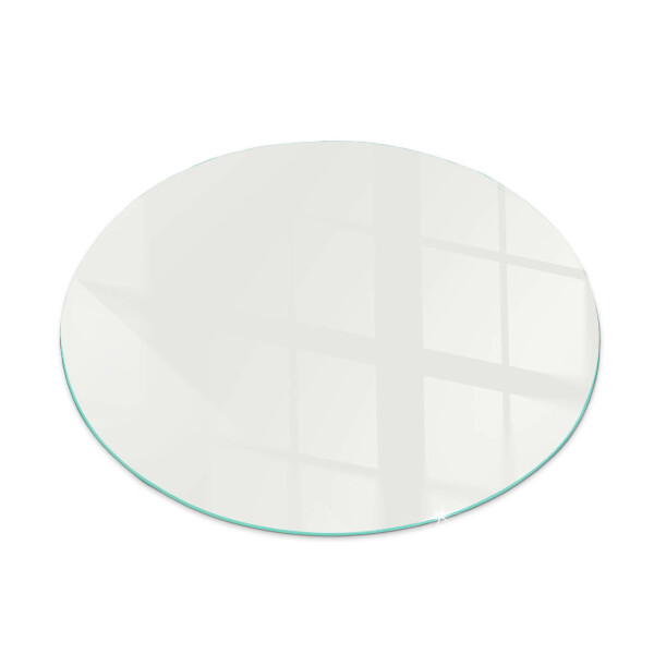 Runde Funkenschutzplatte aus Glas Elfenbeinfarbe