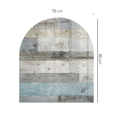 Halbrunde Glasbodenplatte Kamin Plattenfarben in verschiedenen Farbtönen