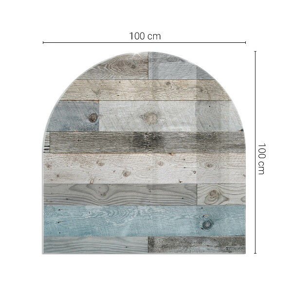 Halbrunde Glasbodenplatte Kamin Plattenfarben in verschiedenen Farbtönen