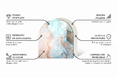 Halbrunde Glasbodenplatte Kamin Bretter im Naturstil