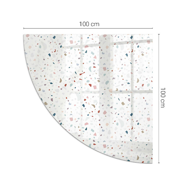 Funkenschutzplatte Glas Ecke Formen im Miniaturformat