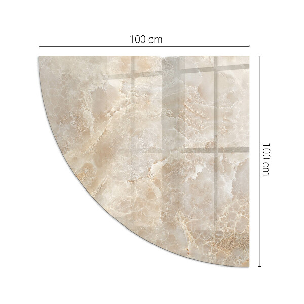 Funkenschutzplatte Glas Ecke Steinmuster inspiriert von der Natur
