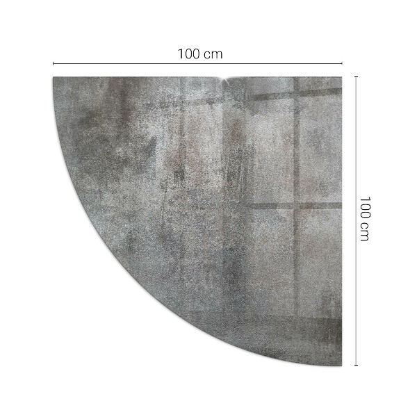 Eck-Glasplatte für Kaminofen Rohstrukturmuster