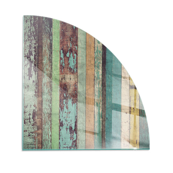 Eck-Glasplatte für Kaminofen Platinenfarben in verschiedenen Farbtönen