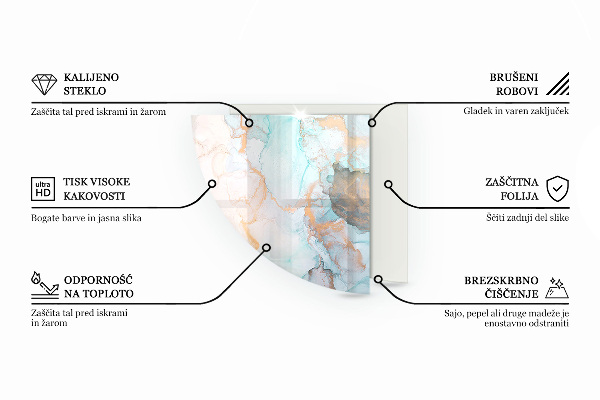 Eck-Glasplatte für Kaminofen Geometrische Abstraktion in Formen