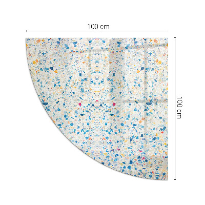 Funkenschutzplatte Glas Ecke Abstraktes Texturmotiv