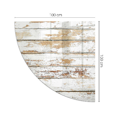 Glasbodenplatte Ecke Kamin Rostiges Holzbrett