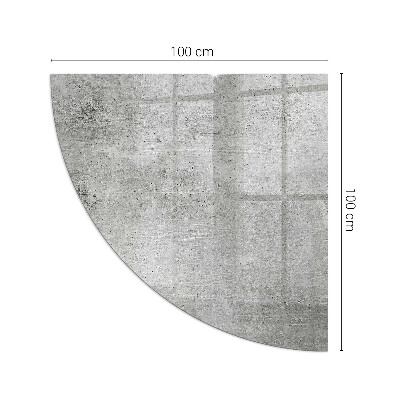 Eck-Glasplatte für Kaminofen Sichtbeton im minimalistischen Stil