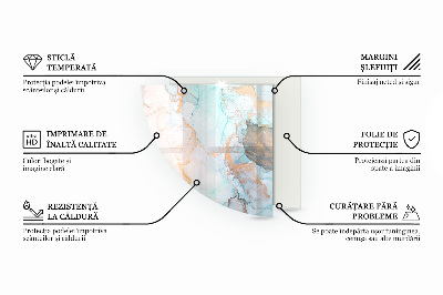 Eck-Glasplatte für Kaminofen Tropische Blätter im Hintergrund