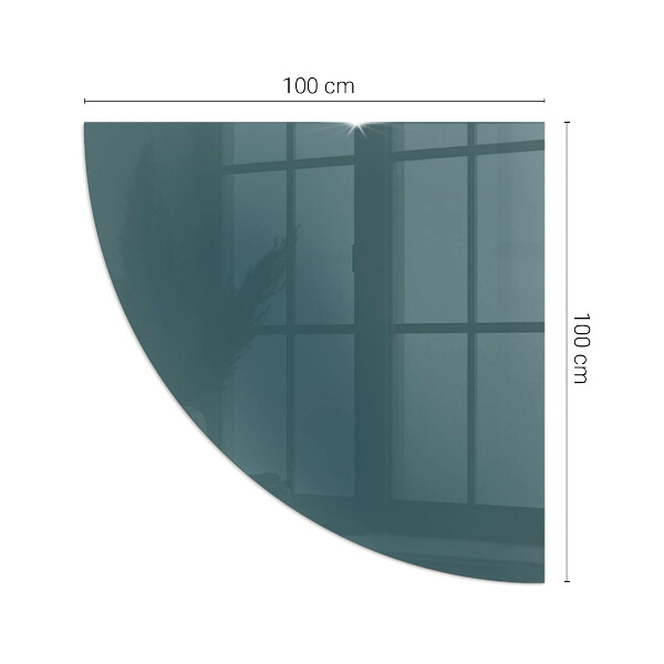 Funkenschutzplatte Glas Ecke Meeresfarbe
