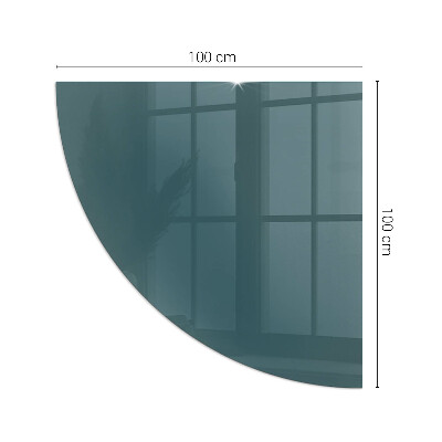 Funkenschutzplatte Glas Ecke Meeresfarbe