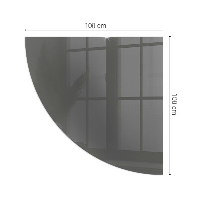 Eck-Glasplatte für Kaminofen Farbe Graubraun