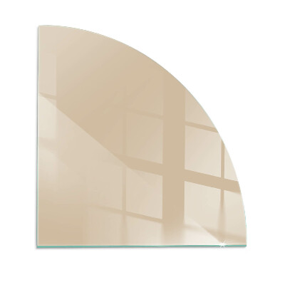 Funkenschutzplatte Glas Ecke Farbe Beige