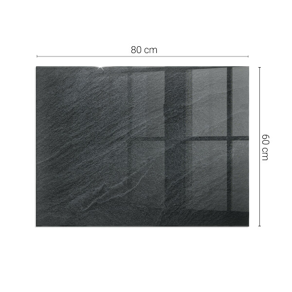Rechteckige Funkenschutzplatte Glas Natursteinmuster