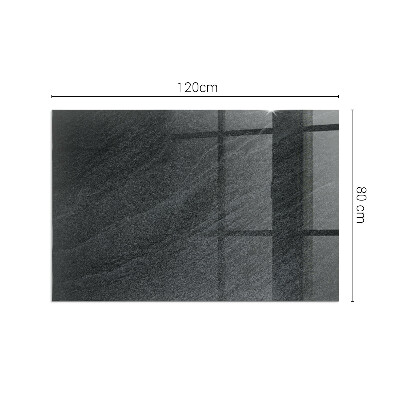 Rechteckige Funkenschutzplatte Glas Natursteinmuster