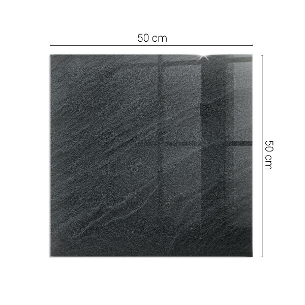 Rechteckige Funkenschutzplatte Glas Natursteinmuster