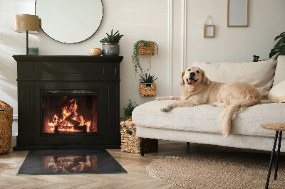 Rechteckige Funkenschutzplatte Glas Natursteinmuster
