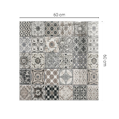 Rechteckige Glasbodenplatte für Ofen Geflieste dekorative Muster