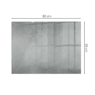 Rechteckige Glasplatte für Kaminofen Betonkonstruktion mit Wirkung