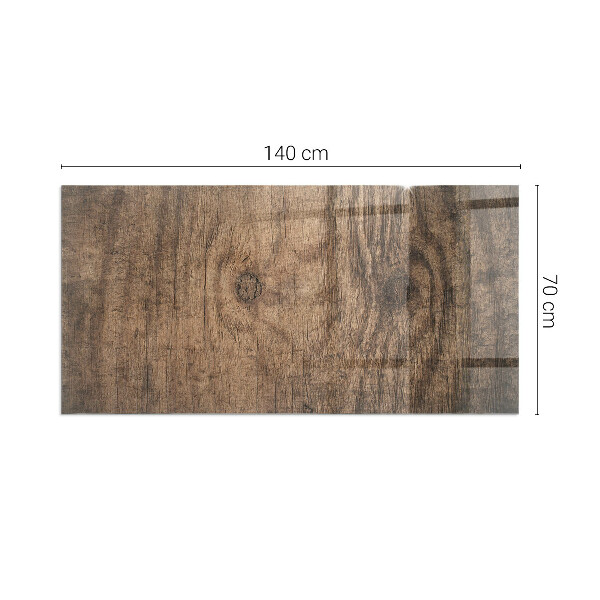 Rechteckige Glasbodenplatte für Ofen Kiefernholzmuster