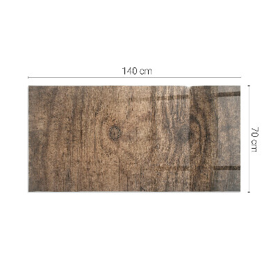 Rechteckige Glasbodenplatte für Ofen Kiefernholzmuster